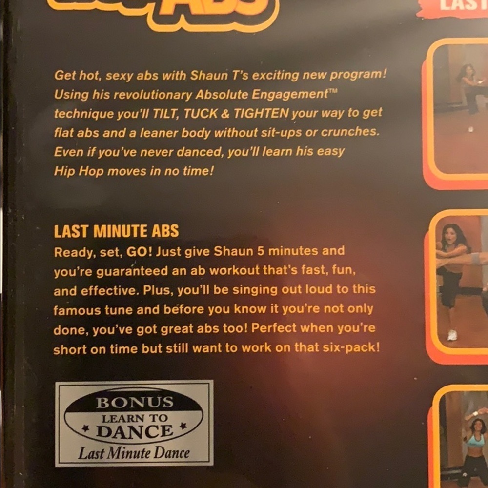 Hip Hop ABS LAST MINUTE ABS 5 minute Workout DVD. - Picture 3 of 5
